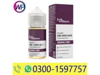 Erth Welness Erth Hemp Grape Candy CBD Vape Juice 500mg - 1000mg In Karachi	-03001597757