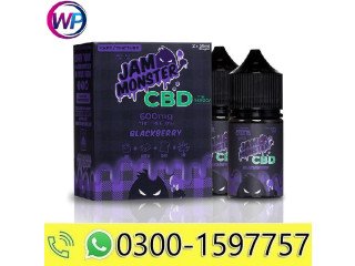 Jam Monster CBD Vape Juice Blackberry 600mg In Karachi	03001597757