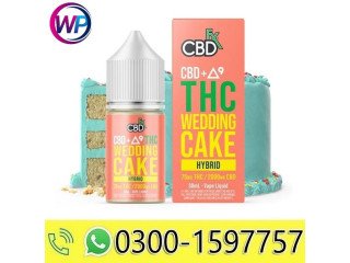 CBD+DELTA-9 THC VAPE JUICE WEDDING CAKE-HYBRID CBDFX In Pakistan- 03001597757