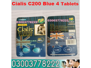 Original Cialis C200 Blue 4 Tablets in Larkana 03003778222