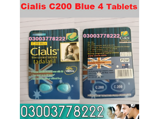 Original Cialis C200 Blue 4 Tablets in Hafizabad 03003778222